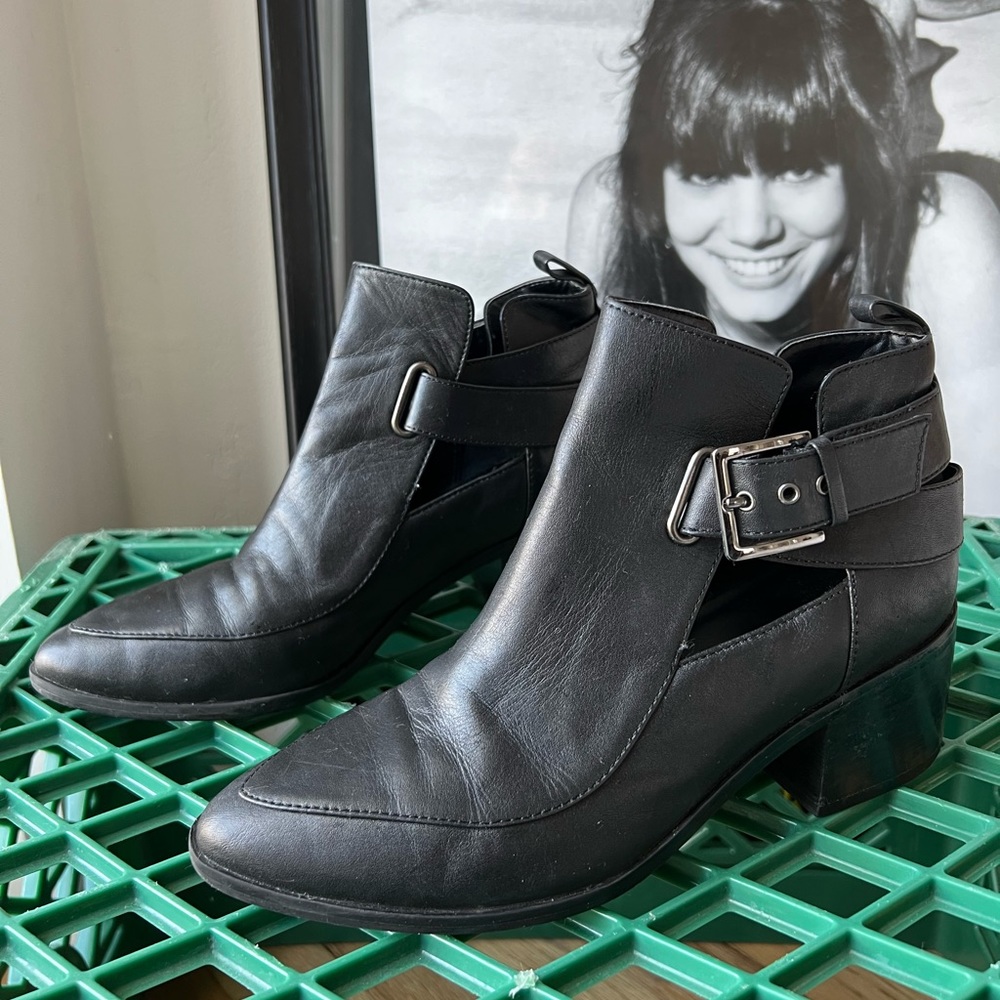 Treasure and Bond Cutout Leather Booties